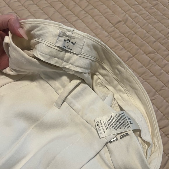 Aritzia Wilfred Effortless Trousers Ivory - Picture 4 of 4